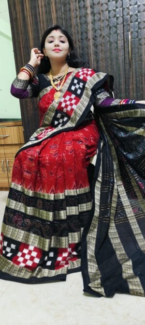 Sambalpuri saree with sapta disign