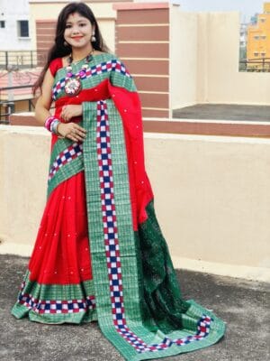 Sambalpuri pez work saree